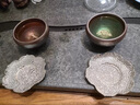 璽翰雅（ROYHOYE）建陽(yáng)彩金建盞對(duì)杯套裝茶杯鑲銀主人杯個(gè)人茶盞茶碗功夫茶具送禮品 自由搭配對(duì)杯（備注顏色銀飾） 曬單實(shí)拍圖