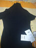 丹語(yǔ)簡(jiǎn)約基礎款短袖t恤高領(lǐng)網(wǎng)紗打底衫女夏純色彈力上衣 黑色 M 曬單實(shí)拍圖
