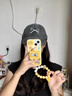 杜梵納適用軟萌可愛寶寶蘋果16promax手機殼iphone15新款14男女款12pro伸縮支架13promax軟殼硅膠手機套 硅膠套 海綿寶寶支架+手鏈  iPhone 16 Pro Max 曬單實拍圖