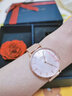 丹尼爾惠靈頓（DanielWellington）DW手表女 珠光貝母盤(pán)石英女士手表歐美腕表 生日禮物送女友 金屬編織帶32MM DW00100516 曬單實(shí)拍圖