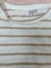 對白（DUIBAI）【棉100%】舒適寬松條紋長(cháng)袖T恤女2026春季新款休閑罩衫上衣 咖白條 預售[付款后15天發(fā)貨](méi) M 曬單實(shí)拍圖