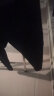 俞兆林（YUZHAOLIN）休闲裤女束脚工装裤女2020新款学生百搭宽松bf帅气国潮ins长裤子 黑色(常规款) S(建议85-95斤) 实拍图