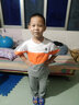 AN童裝男童運動(dòng)服套裝夏季薄款2025新款兒童短袖長(cháng)褲兩件套中大童 桔色 130 建議身高120-130cm體重40-50 曬單實(shí)拍圖