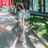 法薇琳2024夏季沙灘裙女波西米亞連衣裙海邊度假潮流百搭碎花兩件裝長(zhǎng)裙 L【125斤內(nèi)】 圖片色 曬單實(shí)拍圖