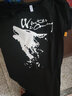 木子勝（MUZISHENG）T恤男個(gè)性狼頭印花短袖工作服男士上衣潮流休閑班服定制logo圖案 黑色 XL 曬單實(shí)拍圖