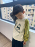 馬·拉?。∕.Latin）/童裝兒童衛(wèi)衣秋裝新款男童女童大童戶(hù)外拼接連帽衛(wèi)衣 牛油果綠 120cm 曬單實(shí)拍圖