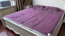 PAPATYA泰國天然乳膠涼席三件套純色款玻尿酸莫代爾可折疊可機洗空調涼席  薇紫 1.8m床 2m*1.8m*1cm 曬單實(shí)拍圖