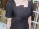 皮爾卡丹（pierre cardin）新款連衣裙女黑色小晚禮服裙日常法式輕奢小眾氣質(zhì)名媛小個(gè)子連衣 黑色短袖中長(cháng)款 S 曬單實(shí)拍圖