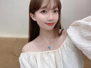 Grace Girl鉆石Pt950鉑金海洋之心項鏈女白金鎖骨鏈送女友生日禮物 【2.2克拉】海洋之心鉆石鉑金項鏈 曬單實拍圖