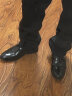 卡帝乐鳄鱼（CARTELO）皮鞋男商务英伦牛皮正装鞋百搭男士婚鞋低帮鞋子男513 黑色 42 实拍图