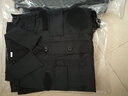 卓倫尚品保安工作服夏裝黑色保安制服男春秋執(zhí)勤服安檢服保安服短袖套裝 短袖+褲子+標志 M (165) 曬單實拍圖