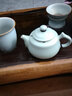 凝雅 正品汝窯功夫茶具茶壺 單壺大小號手工西施開(kāi)片汝瓷陶瓷創(chuàng  )意泡茶器 如意壺天青（約160ml） 曬單實(shí)拍圖