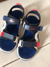 安踏兒童涼鞋男女大童鞋2025夏季新品透氣魔術(shù)貼足弓露趾凌波沙灘鞋 【男款】藍/熒光水綠6962I-9 38 鞋內長(cháng)24cm 曬單實(shí)拍圖