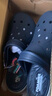 斯凱奇（Skechers）涼鞋男洞洞鞋男士透氣休閑簡(jiǎn)約時(shí)尚百搭舒適沙灘鞋243032 海軍藍色/NVY 41 曬單實(shí)拍圖
