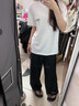 肯奈迪棉質(zhì)白色短袖t恤男款美式高街重磅夏季潮流潮牌寬松大碼男生上衣 棉質(zhì)短袖T恤-LTSFEC款 白色 XL 曬單實(shí)拍圖