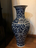 景德鎮(zhèn)陶瓷器花瓶手繪中式仿古青花瓷客廳家居插花裝飾品書房玄關(guān)電視柜飾品擺件工藝品禮品博古架 青花鳳尾纏枝蓮魚尾花瓶（高60cm) 曬單實拍圖