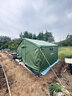 博朗晴 野外工程工地帳篷施工帳篷救災(zāi)帳篷民用戶外帆布防雨住人棉帳篷 鍍鋅圓管加厚牛津布2*3 曬單實(shí)拍圖