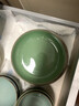 涵青堂青瓷冰裂紋餐具陶瓷碗家用龍泉中式哥窯米飯碗盤(pán)子筷架勺子組合 8英寸盤(pán)(哥窯粉青) 開(kāi)片 曬單實(shí)拍圖