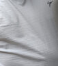 啄木鳥(niǎo)涼感冰絲短袖t恤男夏季薄款潮流V領(lǐng)男士半修身雞心領(lǐng)衣服裝 122白色+T122卡其色 XL 曬單實(shí)拍圖