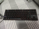 达尔优（dareu）DK100 机械键盘 有线键盘 游戏键盘 87键 无光 双色注塑 电脑键盘 黑色红轴 实拍图
