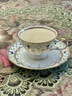 NARUMI2024新品/NARUMI/鳴海PrimaDonna茶咖套裝/下午茶杯碟禮盒骨瓷 雙人咖啡杯碟(禮盒/52476-7165) 曬單實(shí)拍圖