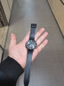 適用卡西歐EFR-303L/303D EQB-501 EFS-S500防水硅膠表帶男22mm 黑色-銀色針扣 22mm 曬單實(shí)拍圖