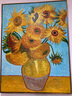 帝旗 梵高世界名畫(huà)向日葵手繪油畫(huà) 花瓶里的十二朵向日葵 玄關(guān)裝飾畫(huà) 4682金框 60X80 曬單實(shí)拍圖