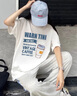 真維斯（JEANSWEST）短袖t恤夏季汗衫純棉體恤衫男女同款青少年學生大碼上衣情侶T恤衫 白（墨西哥藍） S 曬單實拍圖