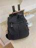 viney雙肩包女士背包新款大容量帆布旅行包大學(xué)生通勤書(shū)包輕便電腦包 【黑色】送老婆女朋友高級感實(shí)用 時(shí)尚百搭戶(hù)外休閑旅游包 曬單實(shí)拍圖