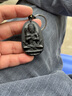 紫川 屬羊屬猴守護神黑曜石鑰匙扣生肖猴羊吊墜佛像大日如來(lái)本命佛 曬單實(shí)拍圖