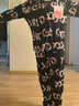 SONDR帶胸墊一體睡衣女款夏季露比可愛(ài)短袖二件套黑色大碼家居服春秋天 loopy（男黑口袋） M 女（建議身高150b 曬單實(shí)拍圖