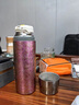 瓷許CIXU水杯女士雙層純鈦保溫杯男燜茶杯高顏值節(jié)日禮物泡茶杯茶水分離杯 冰川藍(lán)禮盒裝500ml 曬單實(shí)拍圖