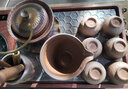 聚晟（JUSHENG） 聚晟日式粗陶茶具套裝鎏金釉功夫茶具陶瓷復(fù)古家用簡約茶壺茶杯辦公室 10頭蓋碗 曬單實(shí)拍圖