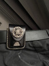 ZiPPO Zippo打火機原裝正品棕色皮套新款徽章黑色真牛皮美國正版配件鷹十字架 黑色鷹頭 曬單實(shí)拍圖