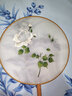 美岸新款刺繡DIY創(chuàng  )意禮物印花自繡古風(fēng)絲帶繡花套件蘇繡自己手工刺繡 白茶 團扇+材料包 曬單實(shí)拍圖