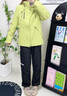 鴨鴨王一博同款冰殼系列三合一戶外沖鋒衣羽絨服男女同款2025冬季外套 青光黑色 L (175) 曬單實(shí)拍圖