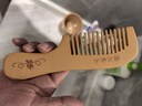 優(yōu)束天然桃木梳檀木梳子女男家用頭部按摩頭梳學(xué)生長(cháng)發(fā)專(zhuān)用寬細齒 古典桃木梳【手柄寬齒】 曬單實(shí)拍圖