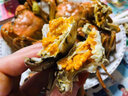 沢素灣 大閘蟹花雕蟹熟醉蟹 熟食非生腌螃蟹禮盒送禮 2.5-3兩 6只母蟹 750g 曬單實(shí)拍圖