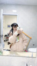 鴨鴨（YAYA）羽絨服女長款過膝冬季新款狐貍大毛領(lǐng)加厚連帽極寒肌理感高端外套 米色 S 曬單實拍圖