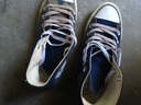 匡威（Converse）男女款休閑高幫 帆布鞋情侶板鞋Nexstar 110 HI  日本直郵 海軍藍（32765015） 22.5 曬單實(shí)拍圖