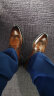 金利来（Goldlion）男鞋新款皮鞋男德比布洛克系带男士商务正装皮鞋男真皮婚鞋大小码 棕色 39 实拍图