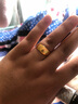 周璽金黃金戒指999足金蛇肚光面戒指顯大顯寬光面蛇肚戒指送女友送父母 金重7.72g 曬單實(shí)拍圖