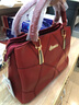 木拓氣質(zhì)女士包包新款時(shí)尚大包 韓版單肩休閑斜挎冬季女包手提包 酒紅色 曬單實(shí)拍圖