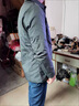 皮爾卡丹（pierre cardin）春季新款中年男士夾克短款休閑夾棉上衣春秋工裝爸爸加厚外套上衣 灰綠色(春秋) 170/M體重90-120斤 曬單實拍圖