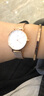 丹尼爾惠靈頓（DanielWellington）dw手表女 經(jīng)典摩登時(shí)尚女士手表石英歐美表 七夕情人節(jié)禮物送女友 28MM DW00100219+大手鐲 曬單實(shí)拍圖