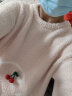 Cindy Kavi轻奢法式睡衣女秋冬季半边绒珊瑚绒加厚甜美樱桃可外穿家居服套装 粉色 均码 晒单实拍图