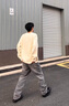 OEMG 半高領(lǐng)毛衣男女秋冬季加絨加厚內(nèi)搭打底衫潮牌慵懶風(fēng)針織衫外套 白色 XL [建議110-125斤] 曬單實拍圖