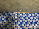 永福里游泳池浴室衛(wèi)生間水晶玻璃馬賽克瓷磚背景墻藍色廚房磚地板磚 湖光水色 30x30 曬單實拍圖