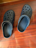 卡駱馳（crocs）洞洞鞋 25夏季新款居家戶外休閑鞋輕便運動鞋耐磨沙灘鞋透氣拖鞋 貝雅/黑色/建議拍小一碼 41 -42 /M8W10/260mm 曬單實拍圖