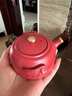 古德窯 旅行茶具套裝粗陶快客杯一壺二杯簡(jiǎn)約戶(hù)外陶瓷便攜包單人功夫茶具 JD-金鼠祥瑞旅行茶具（中國紅）收納包 曬單實(shí)拍圖